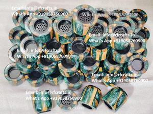 Venta al por mayor madera resina incienso Oud titular logotipo personalizado madera resina Mubakhar estilo marroquí Bakhoor quemador para el hogar Ramadán Eid - Product Image 4