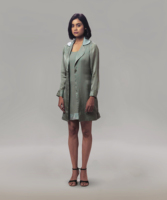Ensemble veste et robe assortis pour femmes, tenue de bureau élégante, tenue décontractée professionnelle, disponible en différentes tailles