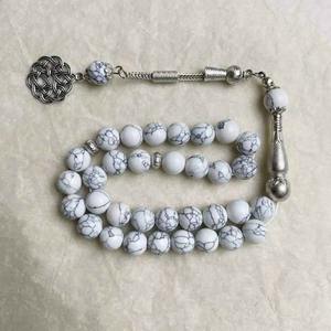 Tasbih Misbaha de Piedra Natural, 99 Cuentas, Rosario Musulmán para Oración y Dhikr, Regalo para Ramadán y Eid, Artículo Islámico, Proveedor, Pedido al por Mayor - Product Image 3