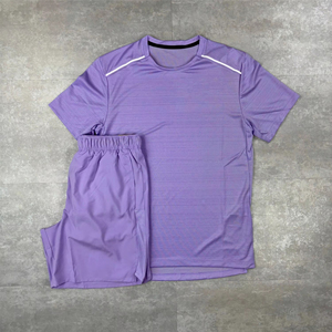 Ensemble de course performant pour homme : T-shirt et short légers et respirants pour la gym 2026 - Product Image 6