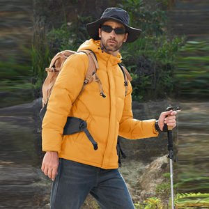 Veste d'hiver pour homme en polyester isolé, veste d'hiver matelassée personnalisée pour homme, commande en gros, veste d'hiver matelassée OEM pour homme - Product Image 2