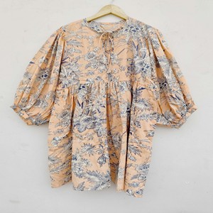 Robe midi en coton imprimé floral, style Kyra, légère, pour tous les jours, pour femmes. - Product Image 2