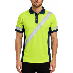 เสื้อโปโลลำลองสำหรับผู้ชายแขนสั้นคอปกเสื้อทำงานผ้าเนื้อนุ่มสวมใส่สบายชุดยูนิฟอร์มสำนักงาน - Product Image 3