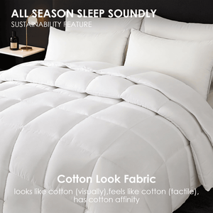 Piumino Extra Large di Lusso a Quadri Bianchi, Qualità Alberghiera, Ultra Morbido e Spesso per Camere da Letto e Pensioni - Product Image 2