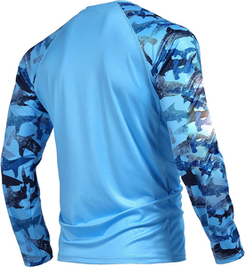 Camiseta Deportiva Unisex de Pesca con Estampado Digital Personalizado de Alta Calidad, Protección Solar UPF 50, Spandex/Poliéster - Product Image 4