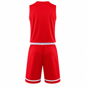 Ensemble d'uniformes de basket-ball personnalisés pour hommes, maillot sans manches respirant et à séchage rapide et short, tenue de sport d'entraînement pour équipe - Product Image 6