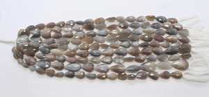 Perles de pierre de lune grise naturelle facettées en forme de poire droite AAA, 10x16 MM, perles de pierre de lune, brin de 8 pouces, poire de pierre de lune - Product Image 3