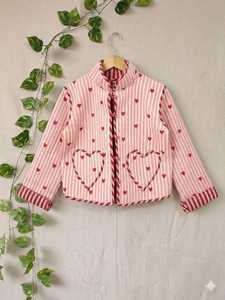 เสื้อแจ็คเก็ตผ้าควิลท์สีพื้น ผ้าฝ้ายยั่งยืน เย็บเรียบง่าย ทำมือ ใส่ได้สองด้าน สไตล์มินิมอล โบโฮ เสื้อคลุมผู้หญิง - Product Image 3