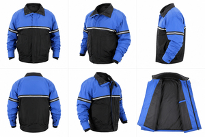 Chaqueta de Seguridad Reflectante Personalizada Unisex, Ropa de Trabajo de Invierno para Tráfico, Uniforme de Seguridad, Chaqueta Bomber 100% Nailon - Product Image 3
