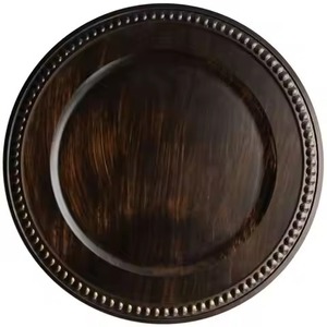 Assiette de présentation en fer de qualité supérieure avec finition artisanale pour une mise en scène de table élégante - Product Image 4