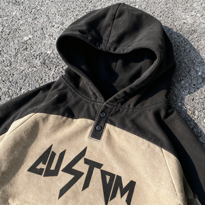 Sweat à capuche en molleton 100% coton de haute qualité, surdimensionné, vente en gros, impression de logo personnalisé, broderie, sweats à capuche pour hommes - Product Image 4