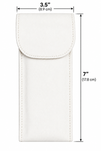 Étui à lunettes classique en toile blanche, écologique, léger, en tissu durable, pour les voyages, l'usage quotidien, rangement portable d'outils - Product Image 3
