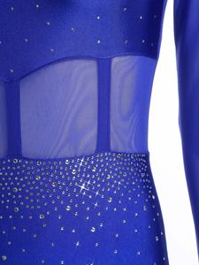 Justaucorps de gymnastique pour femmes, combinaison intégrale pour la danse de patinage artistique, spectacles de danse, fabricant de vêtements de danse d'entraînement - Product Image 5