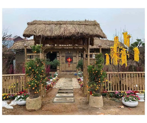 Toiture en chaume d'herbe durable du Vietnam, toiture en chaume d'herbe écologique de qualité supérieure pour villas de villégiature et jardins, qualité export. - Product Image 5