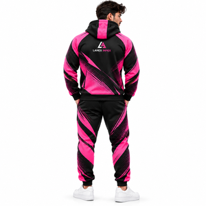 Conjunto Deportivo Profesional Personalizado por Sublimación, Ropa de Entrenamiento para Equipos, Chaqueta y Pantalones Transpirables de Alto Rendimiento - Product Image 4