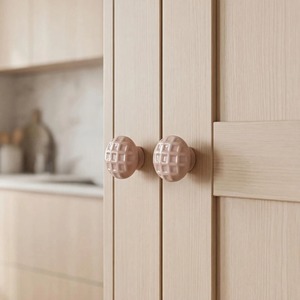 ceramic knob ceramic drawer knobs Modern Round Ceramic Cabinet Knob Decorative Furniture Drawer Pull <b>Kitchen</b> <b>Cupboard</b> Wardrobe - Product Image 6