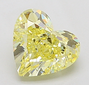 Diamant naturel de qualité collection, jaune intense, taille cœur, 2.00-2.10 carats, clarté VS1, pierre brute premium - Product Image 2