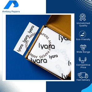 Papel de seda en rollo impreso personalizado, reciclable e impermeable, de la más alta calidad, para envolver prendas de vestir, procedente de la India. - Product Image 4