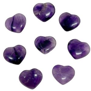 Amatista de piedras preciosas de cristal de la mejor calidad, corazón hinchable, venta al por mayor, corazón hinchable, compra a N H AGATE - Product Image 1