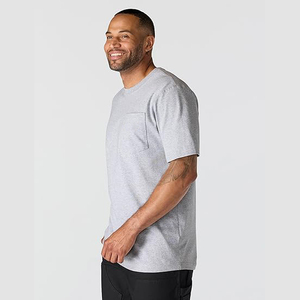 Combed <b>Ring</b> Spun Plain T Shirt Men 240GSM Pima Cotton Soft <b>Blank</b> Tee Bulk - Product Image 5
