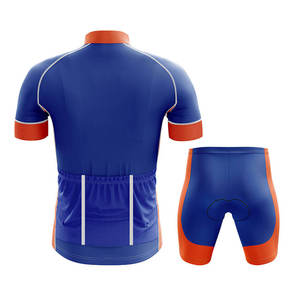 Conjunto de Jersey de Ciclismo Unisex sin Mangas con Cuello en V, Transpirable, de Poliéster que Absorbe la Humedad, con Nombre de Equipo Personalizado, Marca Impresa por Transferencia de Calor - Product Image 2