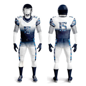 Uniforme de football américain en twill, options personnalisables, tissu de qualité supérieure, respirant, uniforme de football américain - Product Image 1