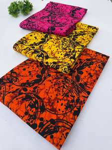 Tela africana estampada en cera y tela Ankara por metros para proyectos de costura, acolchados, manualidades y diseños de moda creativos - Product Image 2