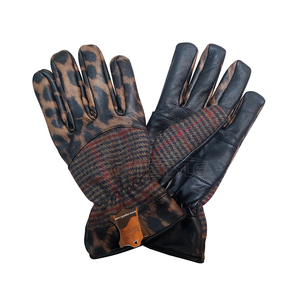 100% <b>Wool</b> Tweed Leather <b>Gloves</b> Wholesale Real Sheepskin Unisex UK Style Autumn Winter Fashion Casual Party Outdoor Winter <b>Gloves</b> - Product Image 5