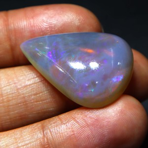 โอปอลธรรมชาติจากออสเตรเลีย โอปอลคูเบอร์เพดีแบบเม็ดเดี่ยว สีฟ้าไฟ งานแฮนด์เมดสำหรับทำเครื่องประดับ - Product Image 4