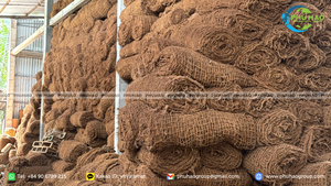 Natural <b>Coconut</b> Fiber COIR <b>NET</b> For Coir Erosion Control <b>Net</b> And Soil Stabilization On Slopes Riverbanks And Landscaping Areas - Product Image 3