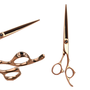 Wholesale Professional Stainless Steel Bright Gold <b>Barber</b> Salon Hair Cutting Scissors-Durable Sharp <b>Blade</b> - Product Image 1