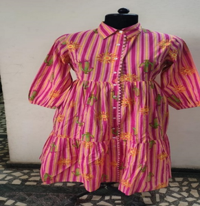 Robe tendance en coton imprimé, légère, décontractée pour l'été, pour femmes, vente en gros - Product Image 2