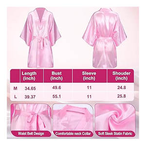 Conjunto de 5 Piezas de Disfraz de Boxeo de Halloween para Mujer Adulta, Color Rosa, con Bata de Boxeo de Satén, Guantes de Boxeo, Chaleco Deportivo y Pantalones Cortos - Product Image 4