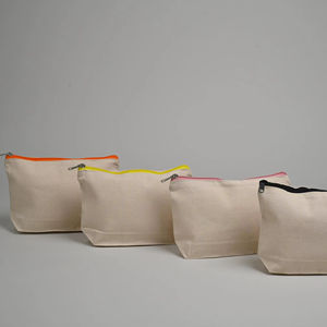Sacs cosmétiques en toile PFIVE les plus vendus, vente en gros d'usine, mini pochettes de rangement de voyage, étuis à maquillage à fermeture éclair tendance - Product Image 1