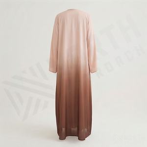 Khimar Hijab de Invierno en Color Personalizado, Satén Árabe Musulmán del Golfo, Abaya para Mujer, Conjunto de Abaya para Boda en Dubái, para Otoño e Invierno - Product Image 2