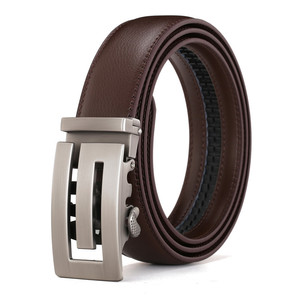 Custom Automatic Buckle No Hole Genuine Leather <b>Men</b> <b>Belt</b> - Product Image 6