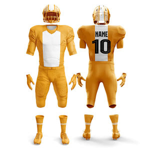 2026 Best Quality Adults Custom Printed 100% Cotton American Football Uniform Breathable Set Customizable on Wholesale Prices - Product Image 1