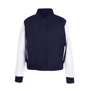 Women Varsity Jacket Private Label Fashionable Competitive Price Custom Label New Arrived Crop Top Varsity Jackets 2026 - Product Image 6