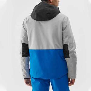 Chaqueta de Esquí Impermeable Personalizada para Hombre, Chaqueta de Montaña Transpirable y Cortavientos con Capucha, Chaqueta Deportiva de Snowboard con Bloques de Color - Product Image 2
