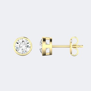 Pendientes de diamantes cultivados en laboratorio de 0.50 CTW, corte brillante redondo, para mujer, plata de ley 925, lujo, color E F, VS VVS, regalo de joyería - Product Image 4