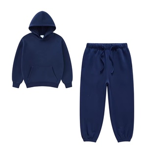 Ensemble de survêtements pour bébés et jeunes enfants, style nordique, avec logo personnalisé, comprenant sweat à capuche et pantalon de survêtement, vente en gros - Product Image 3