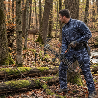 Ensemble uniforme de combat Ripstop pour homme : Chemise tactique BDU à manches longues et pantalon cargo multipoches, équipement de plein air pour la randonnée et la chasse