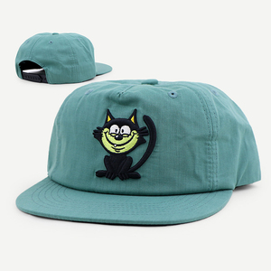Custom Embroidered 5-Panel Cotton <b>Cap</b> Cartoon Graphic Patch <b>Flat</b> Brim Snapback <b>Hat</b> Streetwear Accessories 2026 - Product Image 5
