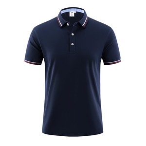 เสื้อเชิ้ตผู้ชายดีไซน์ใหม่ระดับไฮเอนด์ สไตล์ลำลอง สำหรับกอล์ฟและกีฬาอื่นๆ ผ้าแคนวาส ระบายอากาศได้ดี ปักโลโก้ได้ตามต้องการ คอเสื้อหลากสี แขนสั้น - Product Image 6