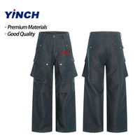 Pantalons Layenne Premium Materials multi-poches, durables, style streetwear, logo personnalisé, grandes tailles pour hommes