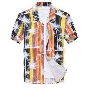 Chemise Hawaïenne Décontractée pour Homme, Grande Taille, Ample et Légère, à Manches Courtes Imprimées, Style Plage Estival, Design Hawaïen - Product Image 4