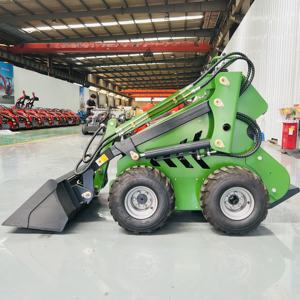 KOSTENLOSER VERSAND CE Mini-Kompaktlader Diesel Benzin Rad-Kompaktlader Mini Mit Anbaugeräten - Product Image 1