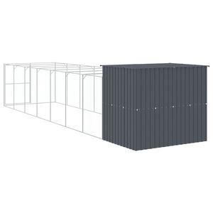 Caseta para Perros Grande de Acero Galvanizado Color Antracita, Muebles Premium para Mascotas - Product Image 5