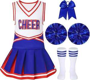 Tenues d'échauffement et d'entraînement pour cheerleaders avec designs personnalisés, logos personnalisés, uniformes de cheerleading pour femmes sur mesure, vente en gros, ensemble complet - Product Image 4