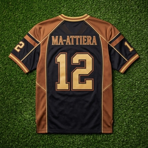 Men's Black Gold American Football <b>Jersey</b> Custom Number Print <b>Sports</b> <b>Jersey</b> Activewear <b>Sports</b> Clothes Wholesale - Product Image 5